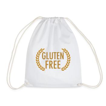 Gluten Free - Drawstring Bag - white - Front