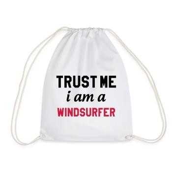 Windsurf Windsurfing Windsurfen Planche à voile - Drawstring Bag - white - Front