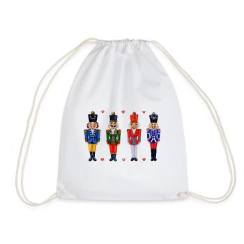 QUATRE CASSE-NOISETTES DRÔLES - Sac de sport léger - blanc - Devant