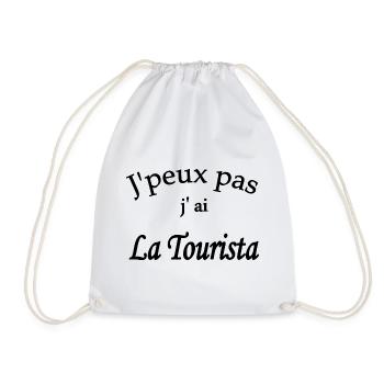 j'peux pas j'ai la tourista - Sac de sport léger - blanc - Devant