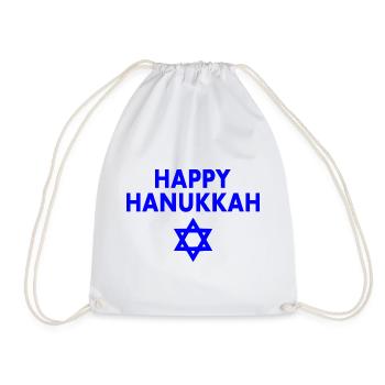HAPPY HANUKKAH - Sac de sport léger - blanc - Devant