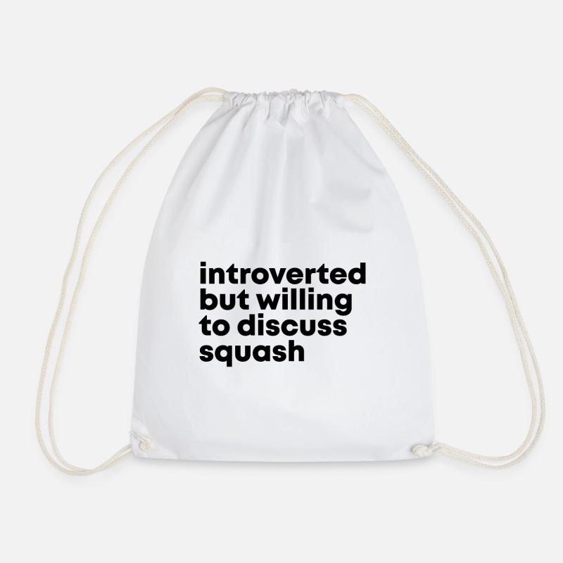 Squash - Drawstring Bag - white