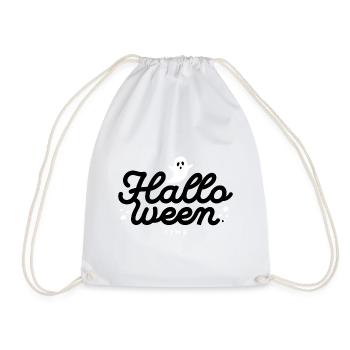 Haunted Ghost Illustration for Spooky Apparel - Drawstring Bag - white - Front