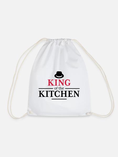 Men's Cooking Apron - Drawstring Bag - white