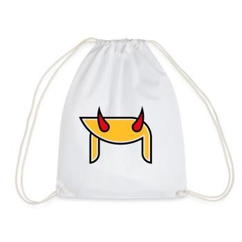 Donald  Horns (Hairstyle Devil Pop Art / 3C) - Drawstring Bag - white - Front