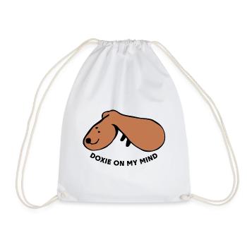 Casual Dog – Simply Relaxed - Drawstring Bag - white - Front