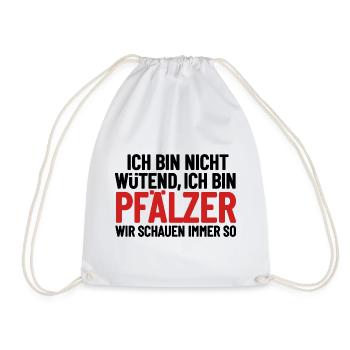I'm not angry - I'm Palatine - Drawstring Bag - white - Front