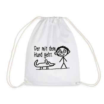 Celui qui accompagne le chien Propriétaire de chien Amoureux des chiens - Sac de sport léger - blanc - Devant