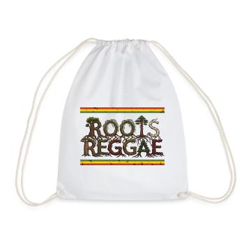 Roots Reggae Forest - Drawstring Bag - white - Front