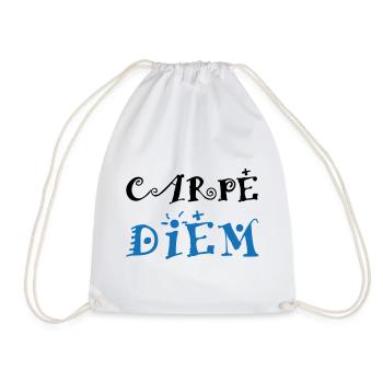 Carpe Diem - Drawstring Bag - white - Front