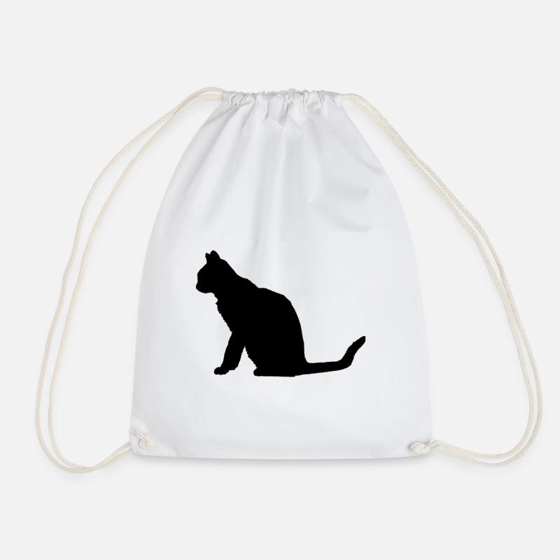 Katze - Turnbeutel - Weiß