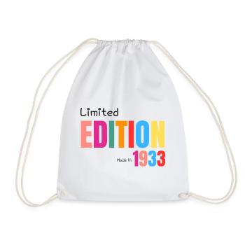Limited edition Made in 1933 - Drawstring Bag - white - Front