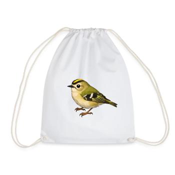 Goldhähnchen Vogel - Turnbeutel - Weiß - Vorne