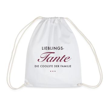 LieblingsTante Eleganz - Turnbeutel - Weiß - Vorne