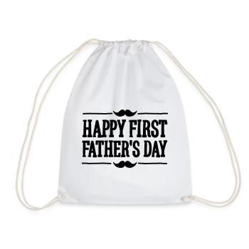 Happy 1st ( first ) father's day - Sac de sport léger - blanc - Devant