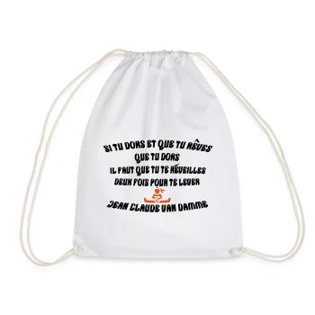 rever de dormir - Sac de sport léger - blanc - Devant
