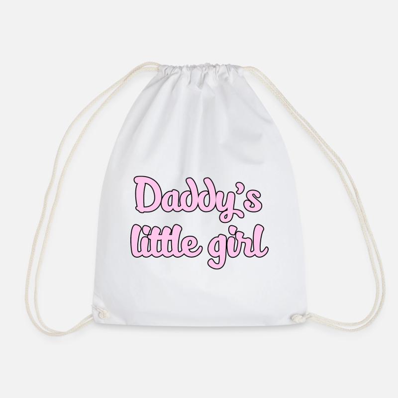 Daddy - Drawstring Bag - white