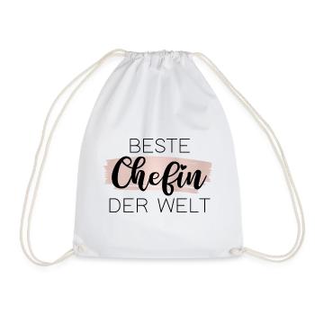 Beste Chefin der Welt - Turnbeutel - Weiß - Vorne