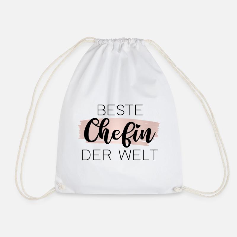 Beste Chefin der Welt - Turnbeutel - Weiß