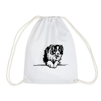 Australian Shepherd - Sac de sport léger - blanc - Devant