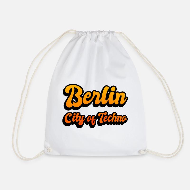 Berlin Stadt des Techno - Turnbeutel - Weiß