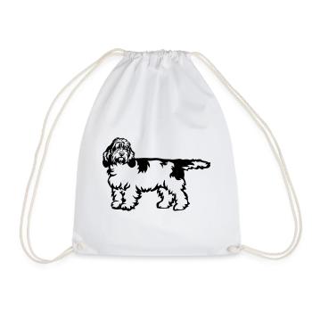 Petit Basset Griffon Vendeen - Sac de sport léger - blanc - Devant