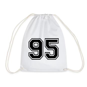 95 - Drawstring Bag - white - Front