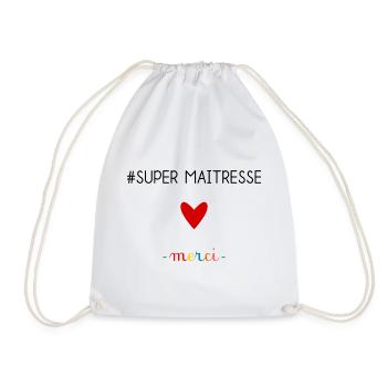 MERCI. MAÎTRESSE. MAÎTRE. MERCI MAÎTRESSE - Sac de sport léger - blanc - Devant
