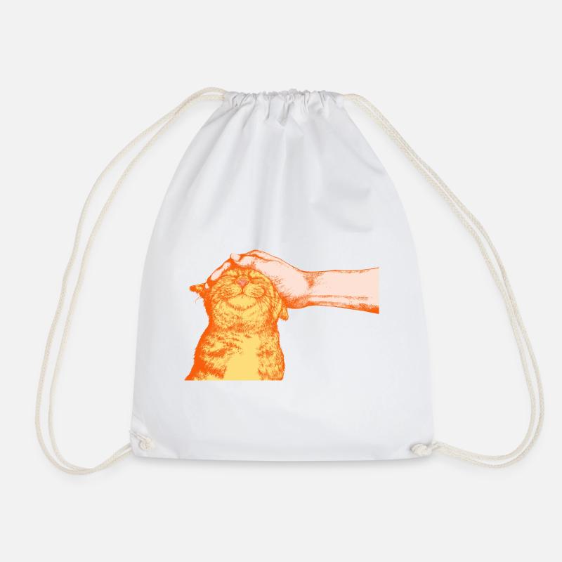 DIE GLÜCKLICHE KATZE - Turnbeutel - Weiß