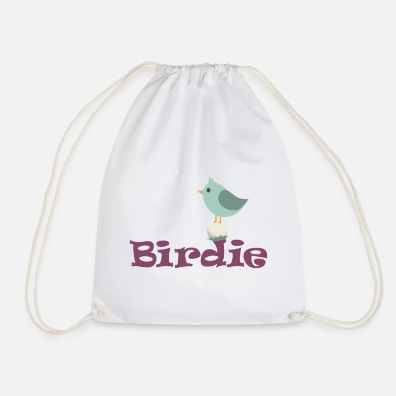 Golf-Birdie - Turnbeutel - Weiß