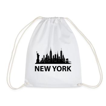 Horizon de New York - Sac de sport léger - blanc - Devant