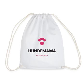 Hundemama mit Leib & Seele - Turnbeutel - Weiß - Vorne