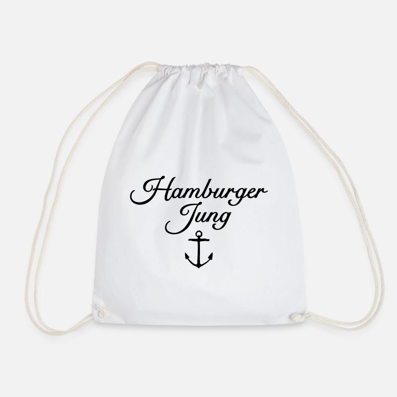 Hamburger Jung Anker Klassisch - Turnbeutel - Weiß