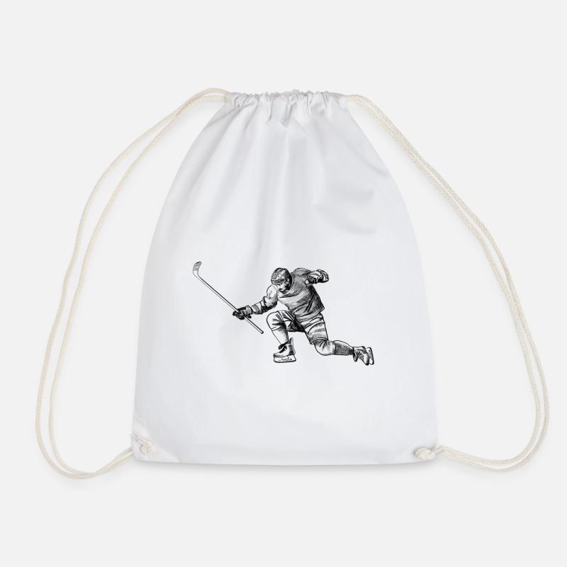 Eishockey - Turnbeutel - Weiß