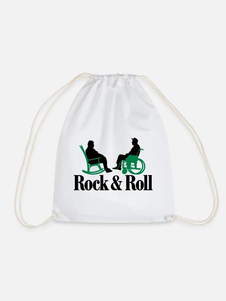 Rock n Roll 2clr New - Drawstring Bag - white