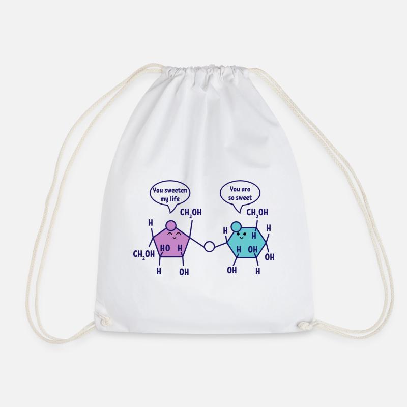 You are so sweet chemistry chemist science - Drawstring Bag - white