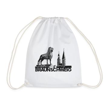 Braunschweig Löwe - Turnbeutel - Weiß - Vorne