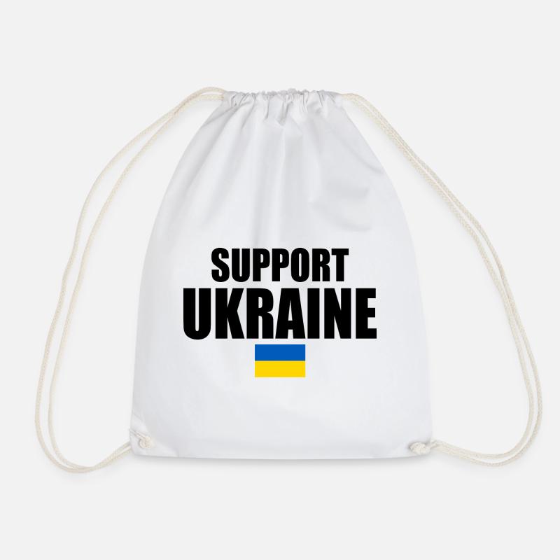 Support ukraine - Turnbeutel - Weiß