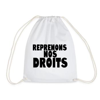Reprenons nos doits manif - Sac de sport léger - blanc - Devant