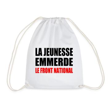 la jeunesse emmerde front national - Sac de sport léger - blanc - Devant