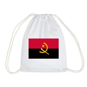 Angola - Drawstring Bag - white - Front