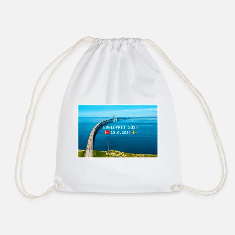 BROLOPPET 2025 - Drawstring Bag - white