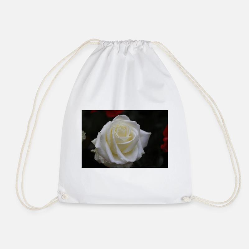 rose blanche - Sac de sport léger - blanc