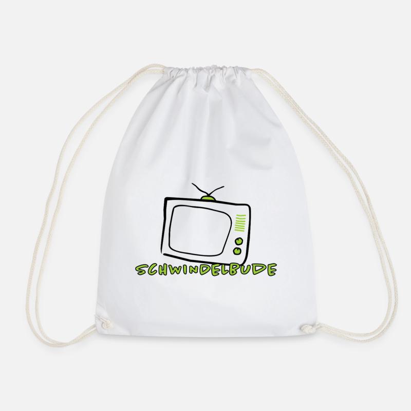 Vertigo Booth – Funny Humor Statement Design - Drawstring Bag - white