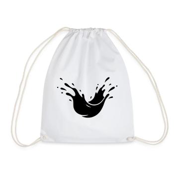 Mud Splash Dirt Splash - Drawstring Bag - white - Front