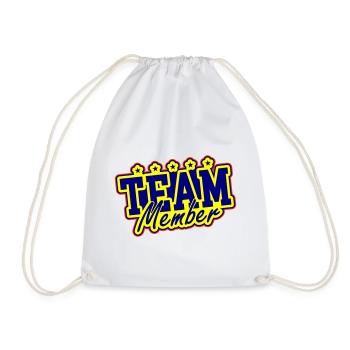 Team Member - Drawstring Bag - white - Front
