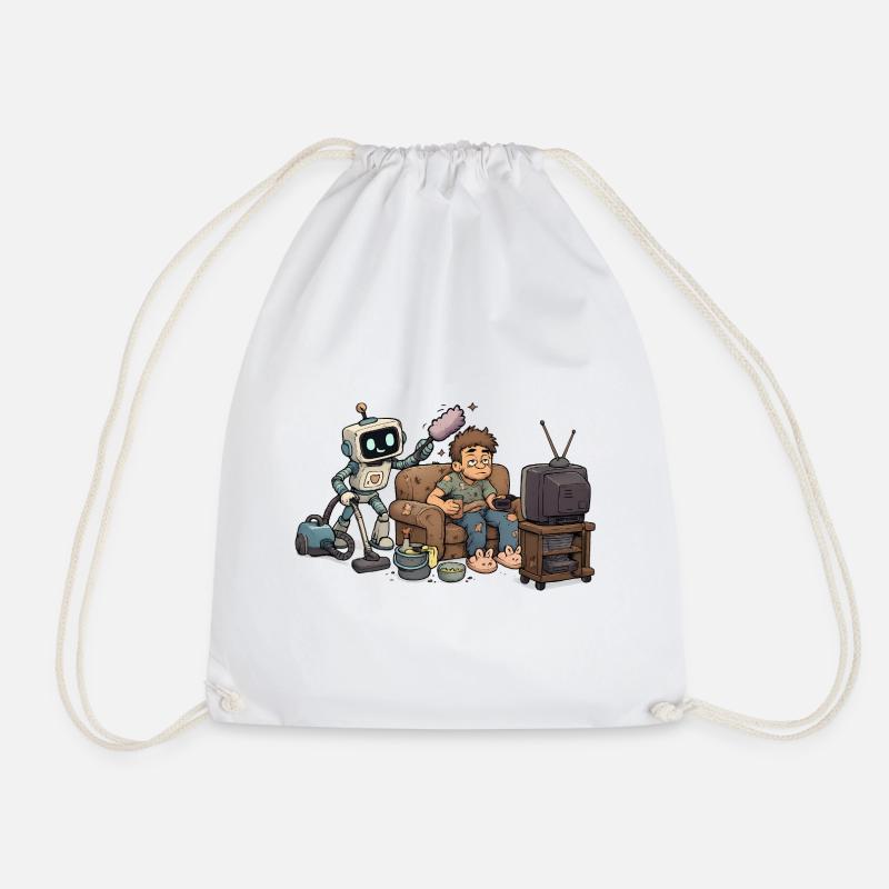 EnjoyLife - Drawstring Bag - white
