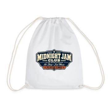 ROCK STAMP SOCIETY | Midnight Jam Club - Turnbeutel - Weiß - Vorne