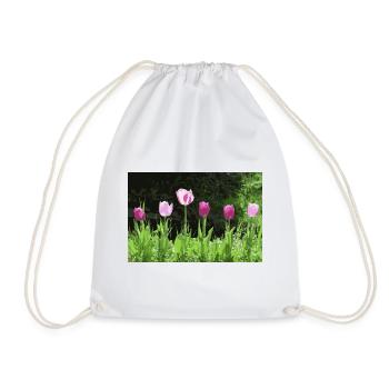 Tulpen im Frühling - Turnbeutel - Weiß - Vorne