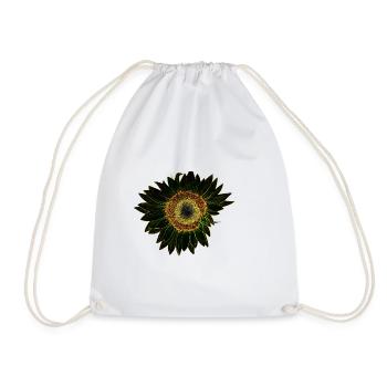 Leuchtende Sonnenblume Icon - Turnbeutel - Weiß - Vorne